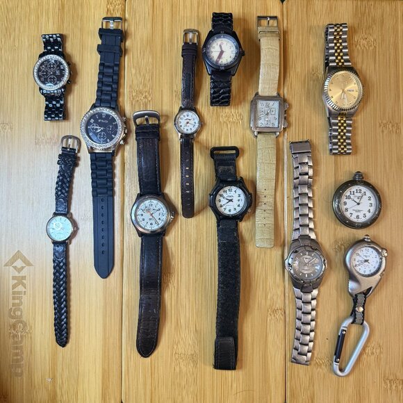 Men's Designer Watch 12-Piece Lot - Casio, August Steiner, etc. - Parts/Repair